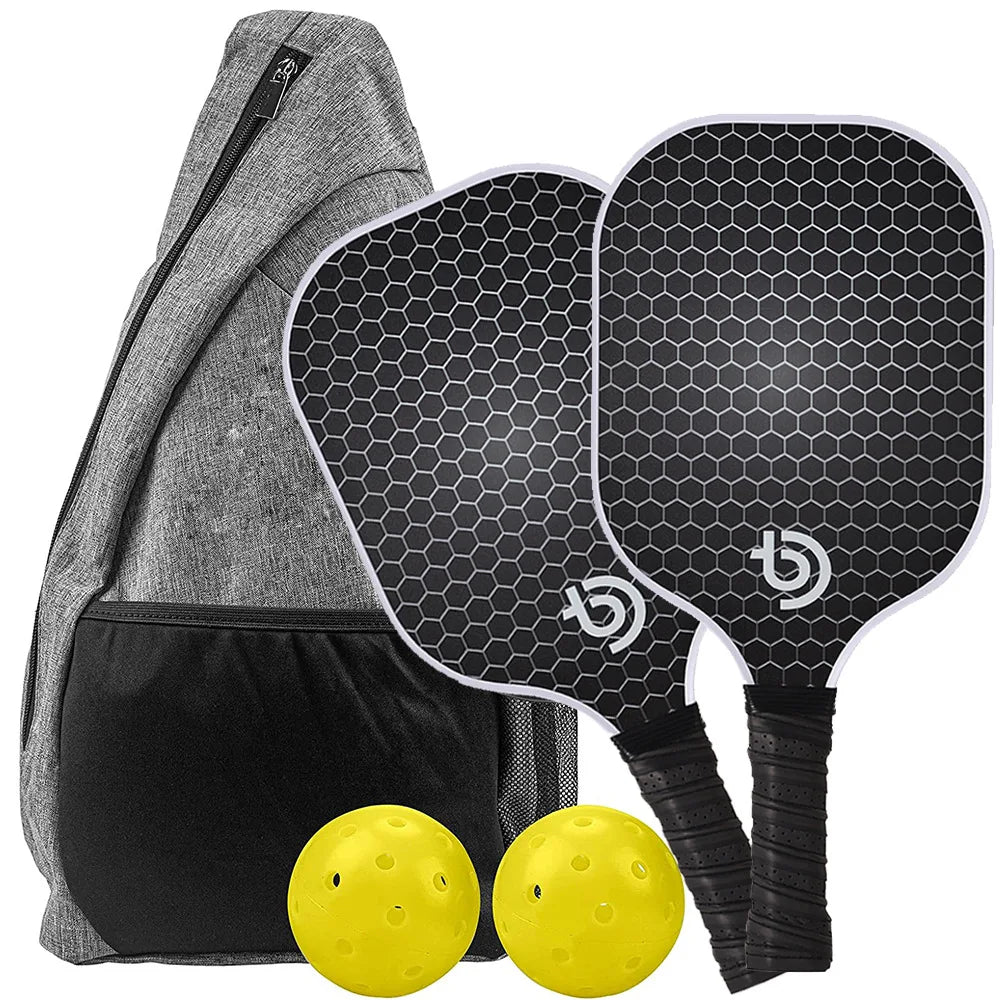 Carbon Fiber Pickleball Paddle Set