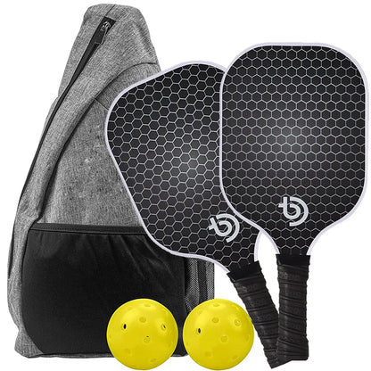 Carbon Fiber Pickleball Paddle Set