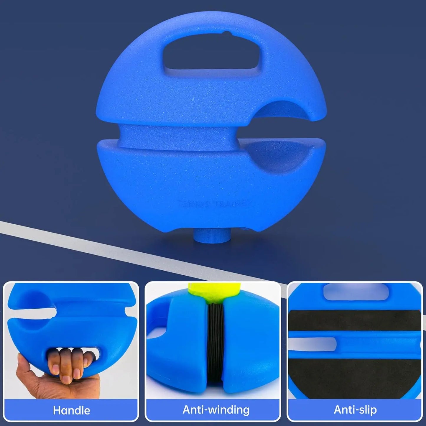 Solo Tennis Trainer with Rebound Base