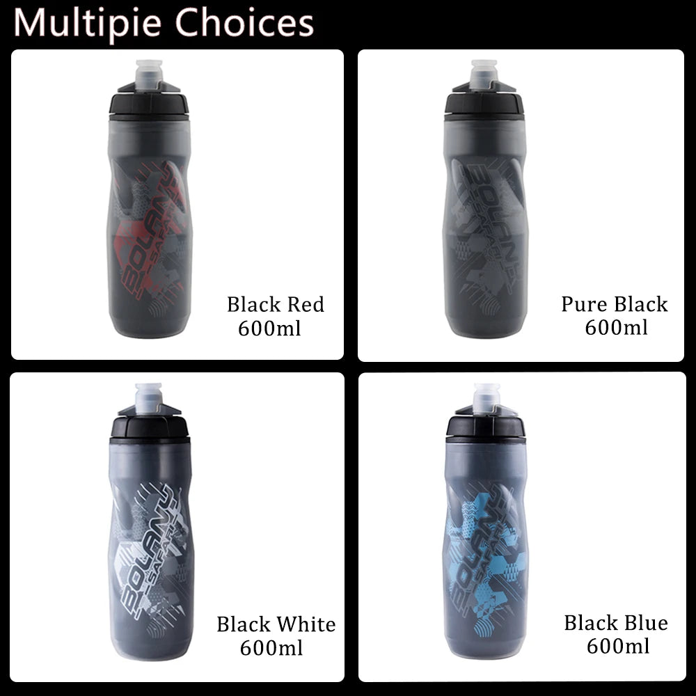 Sports Water Bottle - 600ml Insulated Bottle for Tennis, Pickleball & Outdoor Sports