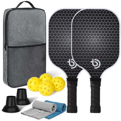 Carbon Fiber Pickleball Paddle Set