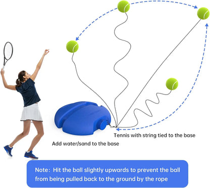 Solo Tennis Trainer with Rebound Base