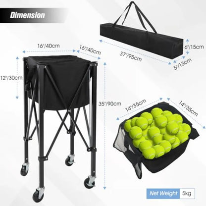 Tennis Ball Hopper Cart - Holds 200 Balls